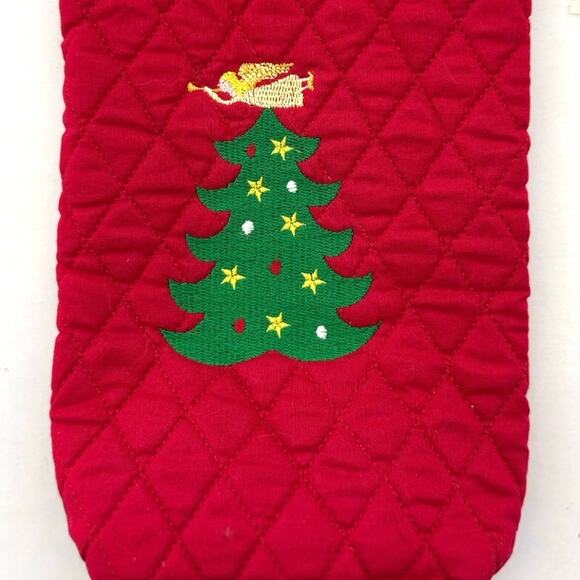 Colonial Williamsburg Foundation Quilted Christmas Holiday Gift Bag Angel Tree - Picture 4 of 6